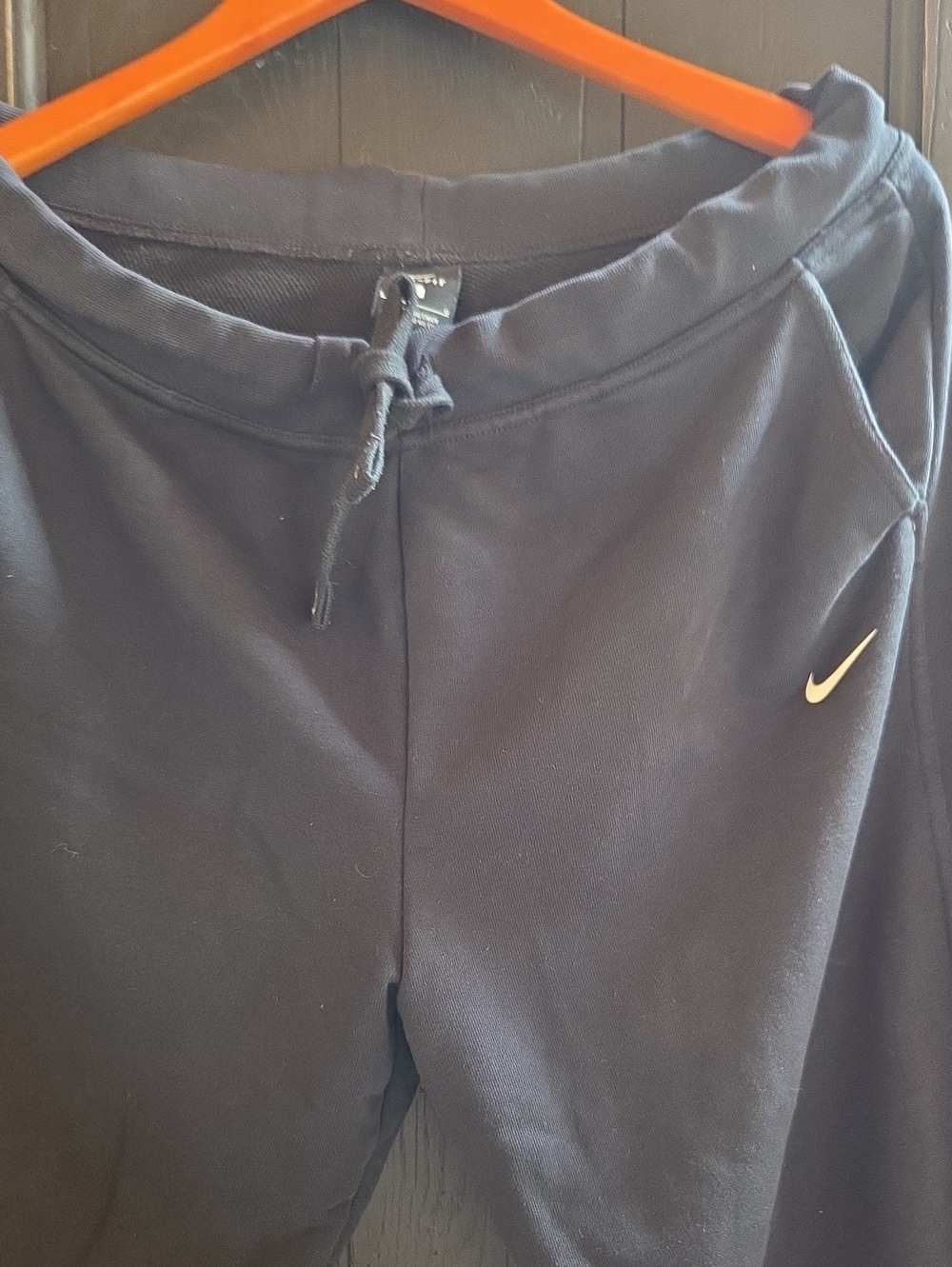 Nike Sweat Pants Large Black Drawstring
